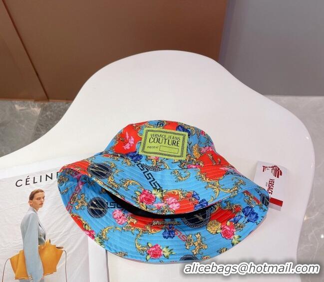 Good Product Versace Print Bucket Hat VE2264 Light Blue 2022