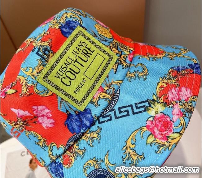 Good Product Versace Print Bucket Hat VE2264 Light Blue 2022