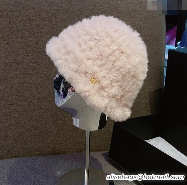 Buy Inexpensive Valentino Rabbit Fur Bucket Hat V12268 Pink 2022