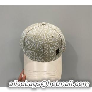 Buy Inexpensive Loewe Anagram Cotton Baseball Hat 1109 Beige 2022