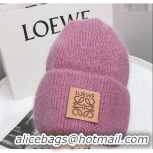 Best Price Loewe Knit Hat 112253 Purple 2022