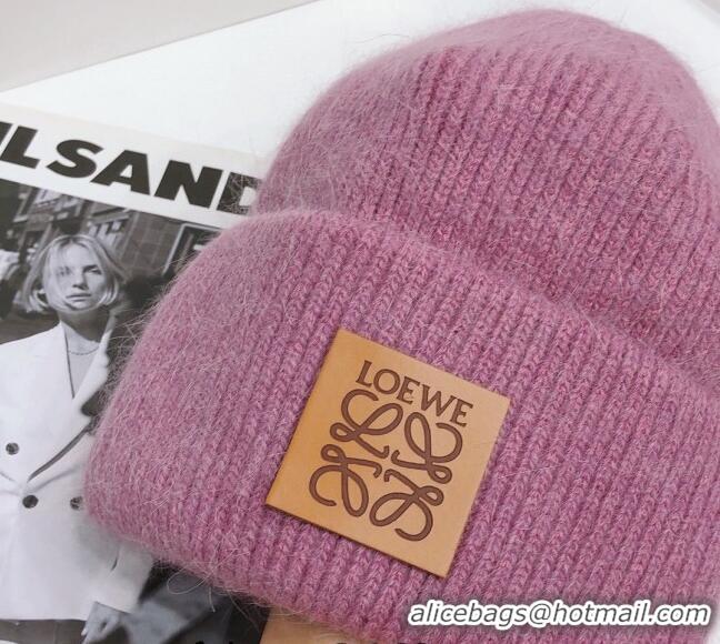 Best Price Loewe Knit Hat 112253 Purple 2022