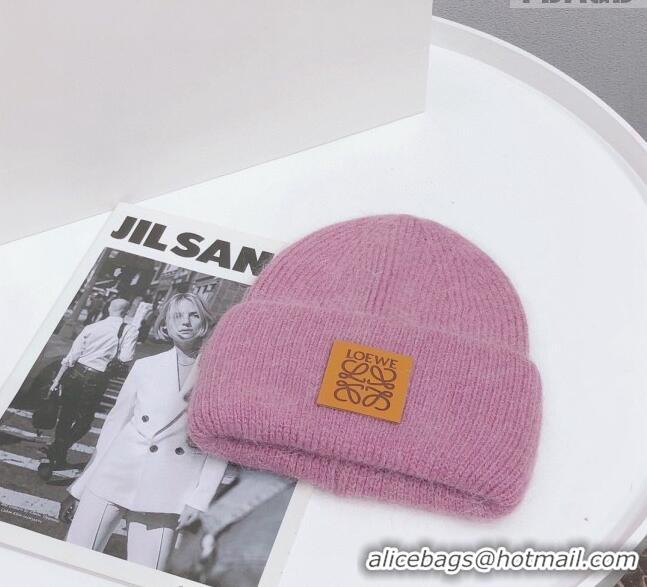 Best Price Loewe Knit Hat 112253 Purple 2022