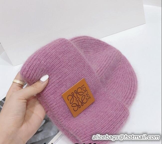 Best Price Loewe Knit Hat 112253 Purple 2022