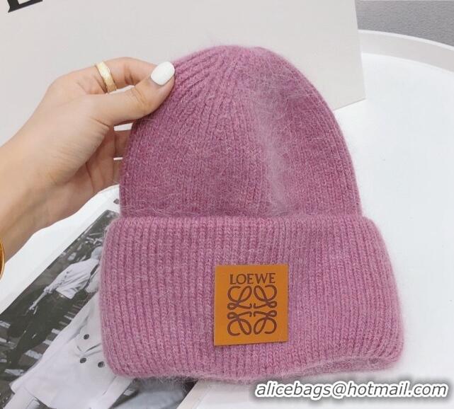 Best Price Loewe Knit Hat 112253 Purple 2022