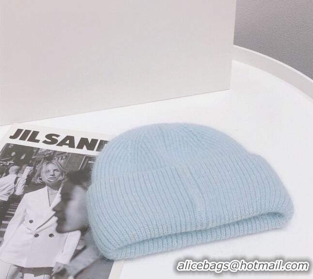 Buy Inexpensive Loewe Knit Hat 112253 Blue/White 2022