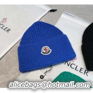 Generous Promotional Moncler Knit Hat 11090 Blue 2022