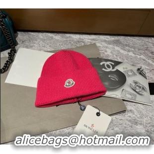 Promotional Moncler Knit Hat 110902 Dark Pink 2022