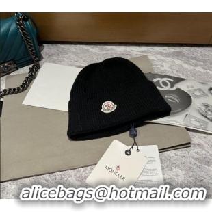 Good Looking Moncler Knit Hat 110902 Black 2022