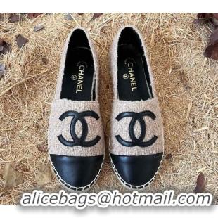 Top Grade Chanel Shearling Espadrilles Beige 101227