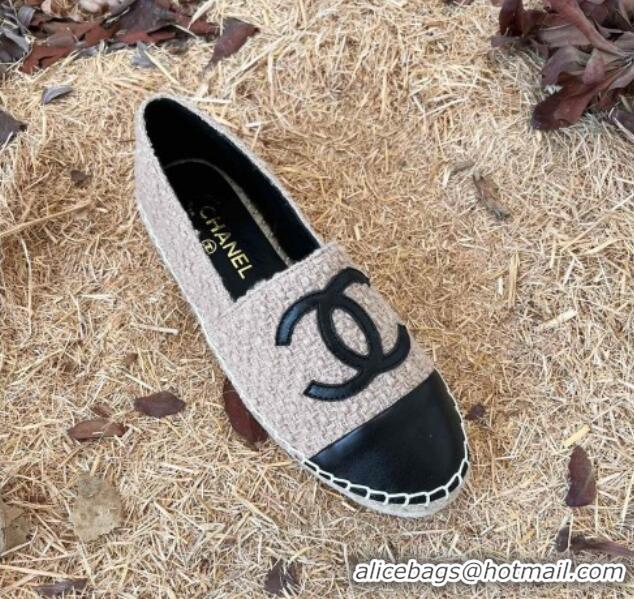 Top Grade Chanel Shearling Espadrilles Beige 101227