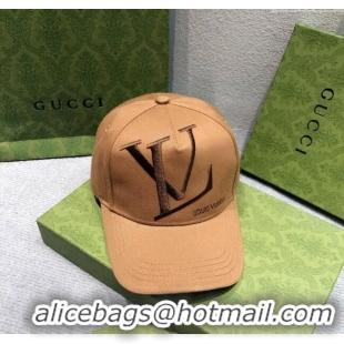 Promotional Louis Vuitton LV Baseball Hat 1122101 Brown 2022