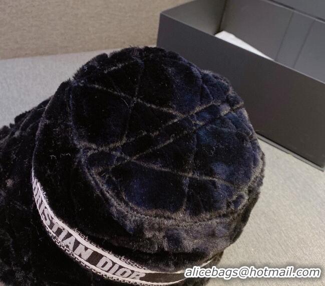 Good Looking Dior Fur Bucket Hat 1122121 Black 2022