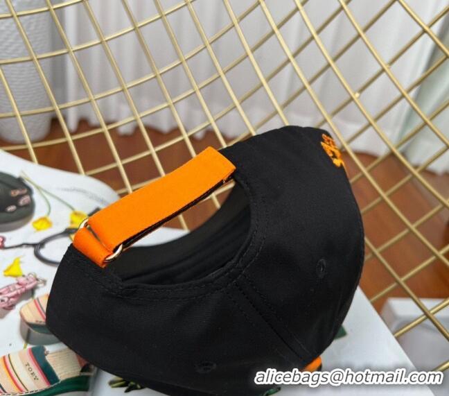 Pretty Style Hermes Fabric Baseball Hat 1122126 Black 2022