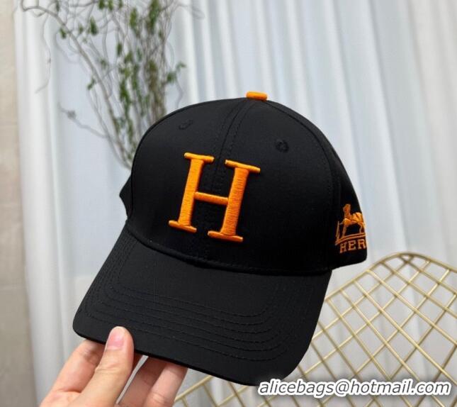 Pretty Style Hermes Fabric Baseball Hat 1122126 Black 2022