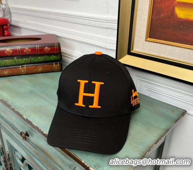 Pretty Style Hermes Fabric Baseball Hat 1122126 Black 2022