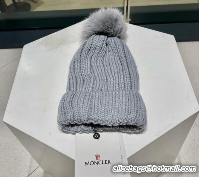 Super Quality Moncler Knit Hat 1122130 Grey 2022