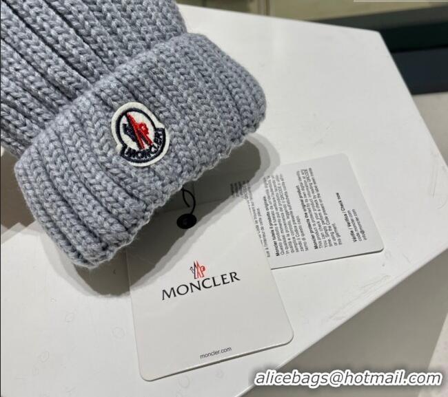 Super Quality Moncler Knit Hat 1122130 Grey 2022