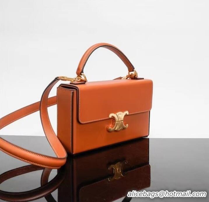 Promotional Celine SMALL CUIR TRIOMPHE IN SMOOTH CALFSKIN 199992 TAN