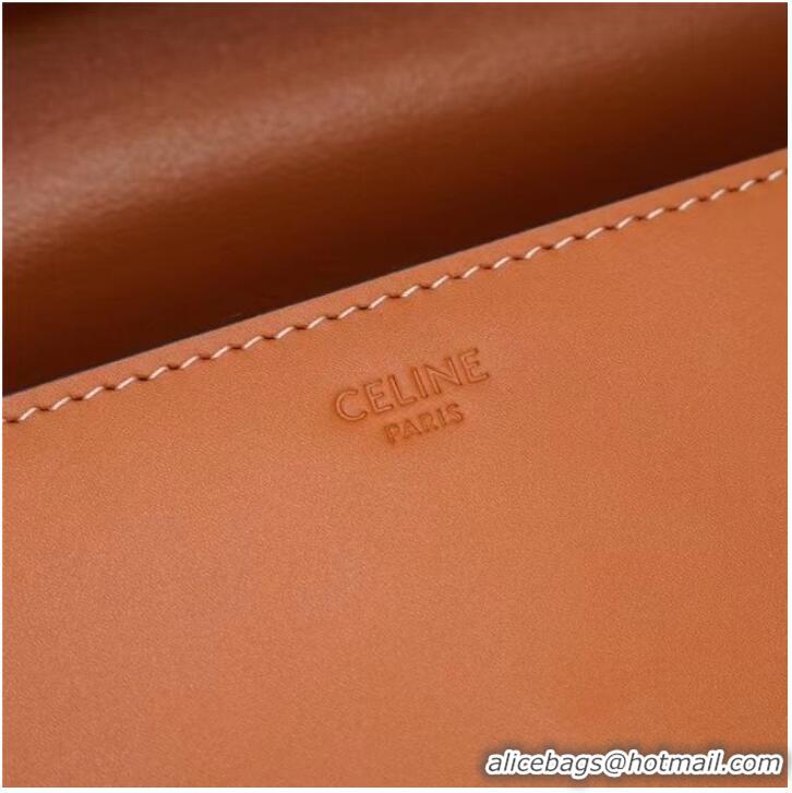 Promotional Celine SMALL CUIR TRIOMPHE IN SMOOTH CALFSKIN 199992 TAN