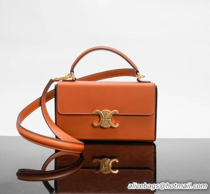 Promotional Celine SMALL CUIR TRIOMPHE IN SMOOTH CALFSKIN 199992 TAN