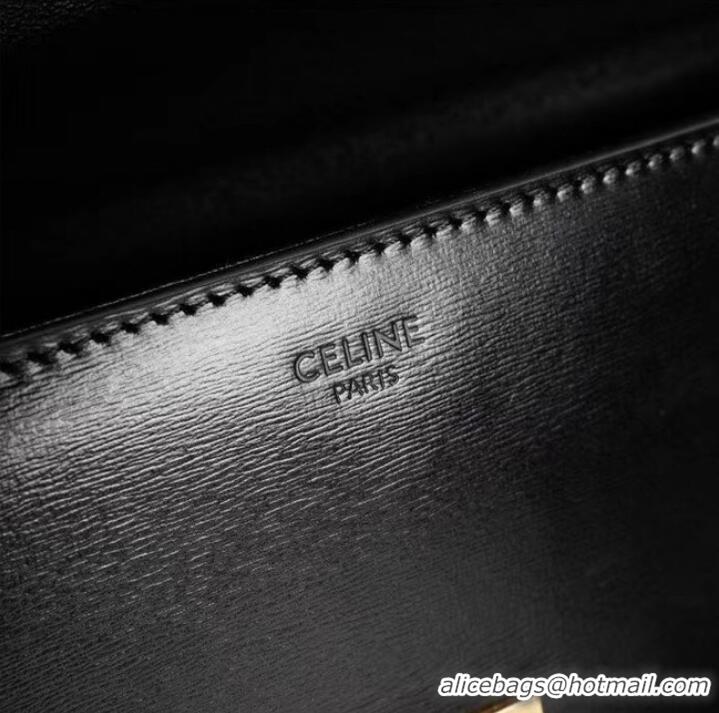 Top Quality Celine SMALL CUIR TRIOMPHE IN SMOOTH CALFSKIN 199992 BLACK