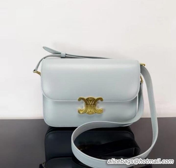 Inexpensive Celine TEEN CLASSIC BAG CALFSKIN 188423 LIGHT BLUE