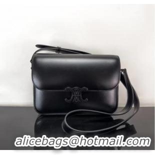 Famous Brand Celine TEEN CLASSIC BAG CALFSKIN 187366 BLACK