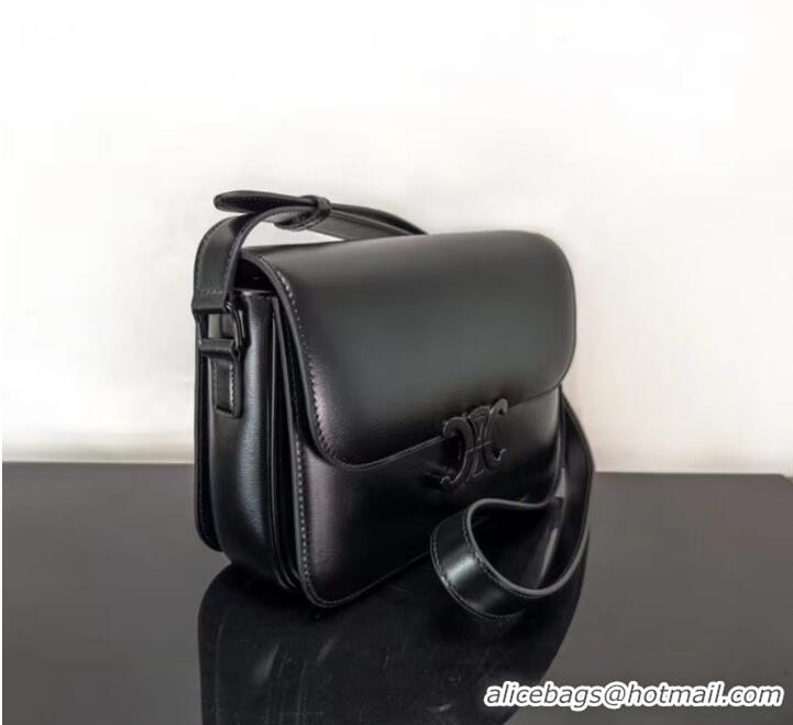 Famous Brand Celine TEEN CLASSIC BAG CALFSKIN 187366 BLACK