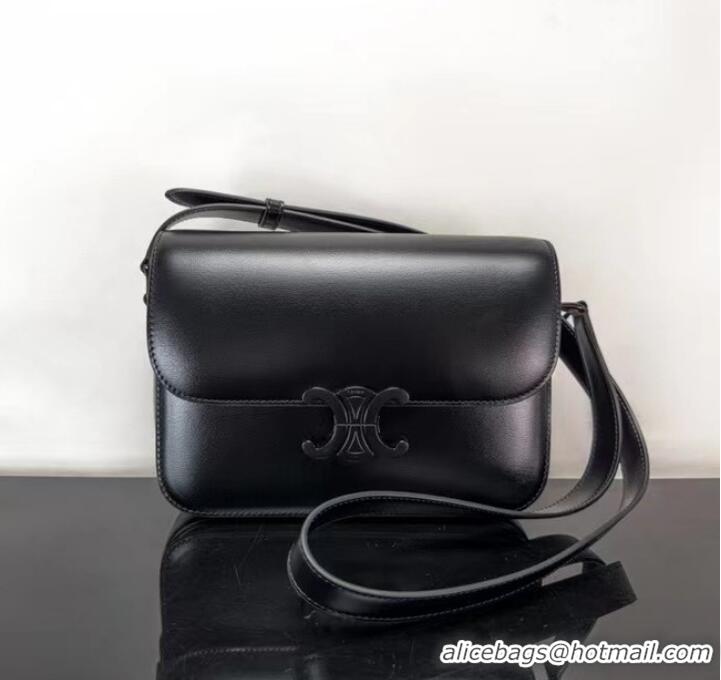 Famous Brand Celine TEEN CLASSIC BAG CALFSKIN 187366 BLACK