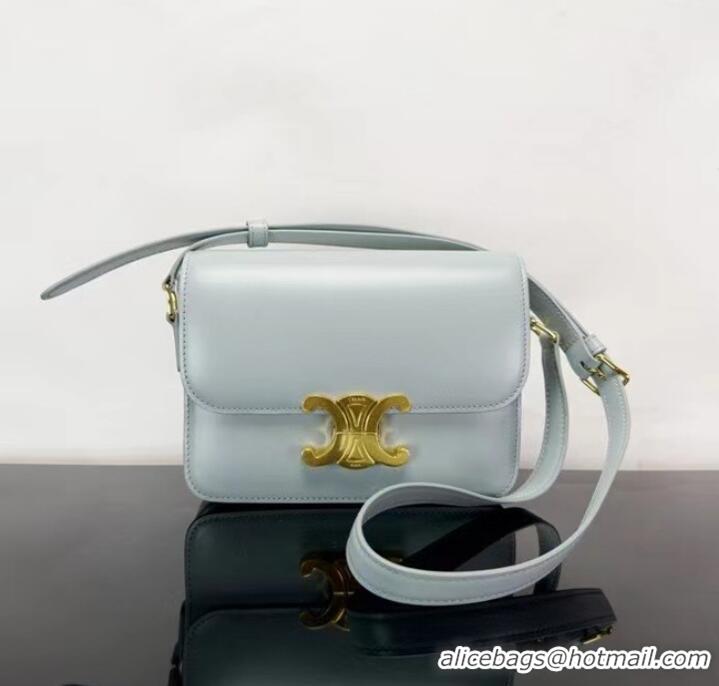 Traditional Specials Celine TEEN CLASSIC BAG CALFSKIN 187366 LIGHT BLUE