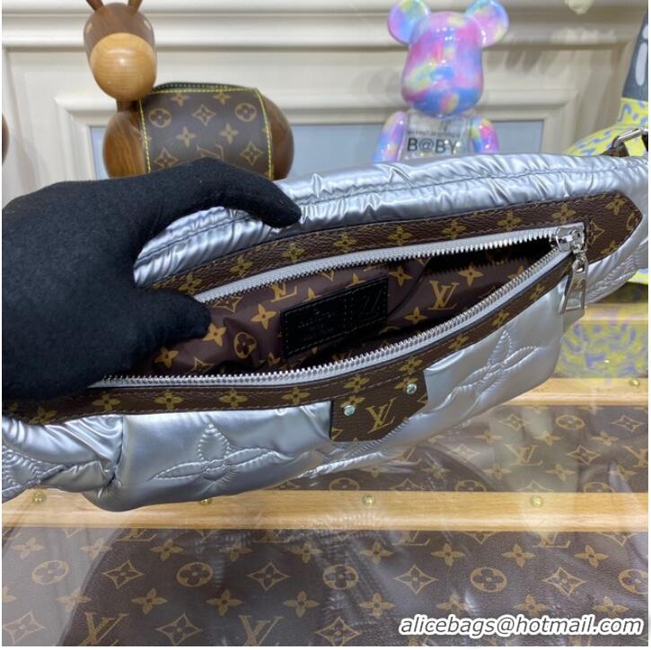 Inexpensive Louis Vuitton MAXI BUMBAG M20971 Silver