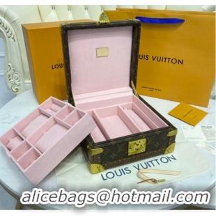 Famous Brand Louis Vuitton NICE JEWELRY CASE M44185 pink