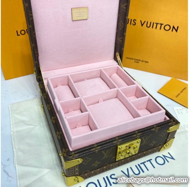 Famous Brand Louis Vuitton NICE JEWELRY CASE M44185 pink