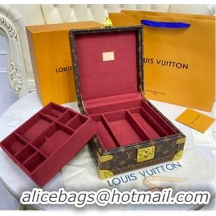 Unique Grade Louis Vuitton NICE JEWELRY CASE M44185 red