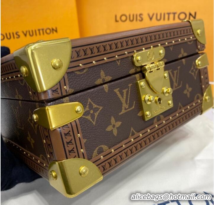 Unique Grade Louis Vuitton NICE JEWELRY CASE M44185 red