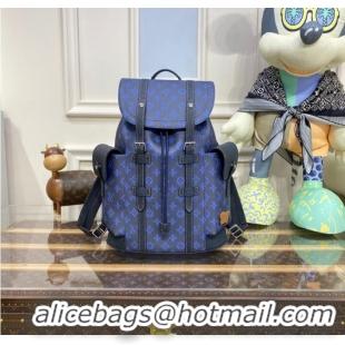 Unique Grade Louis Vuitton CHRISTOPHER MM M46338 blue