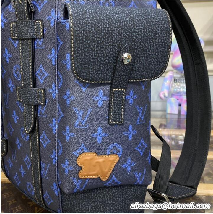 Unique Grade Louis Vuitton CHRISTOPHER MM M46338 blue