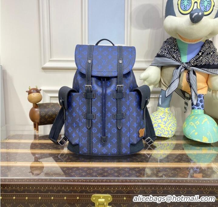 Unique Grade Louis Vuitton CHRISTOPHER MM M46338 blue