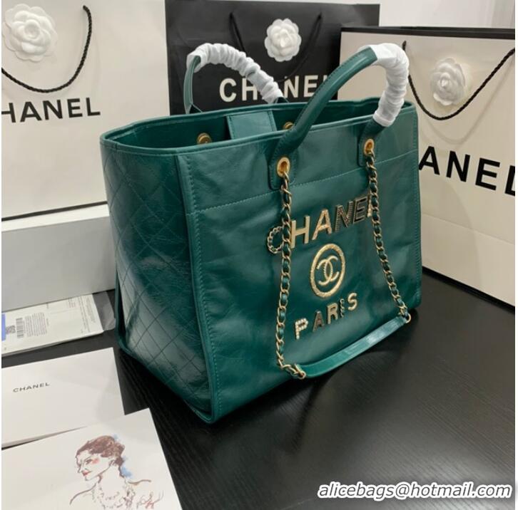 Promotional Chanel LARGE SHOPPING BAG A66941 green