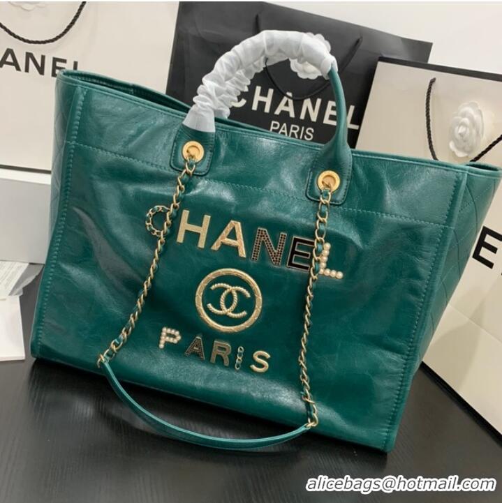 Promotional Chanel LARGE SHOPPING BAG A66941 green