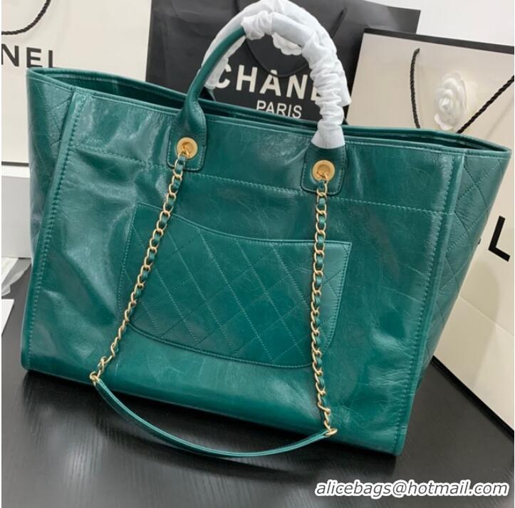 Promotional Chanel LARGE SHOPPING BAG A66941 green