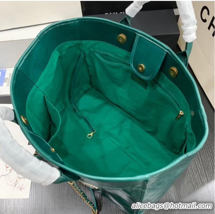 Promotional Chanel LARGE SHOPPING BAG A66941 green