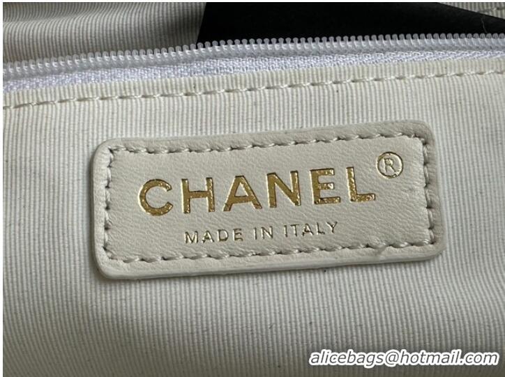 Grade Quality CHANEL Calfskin & Gold-Tone Metal AS3508 white