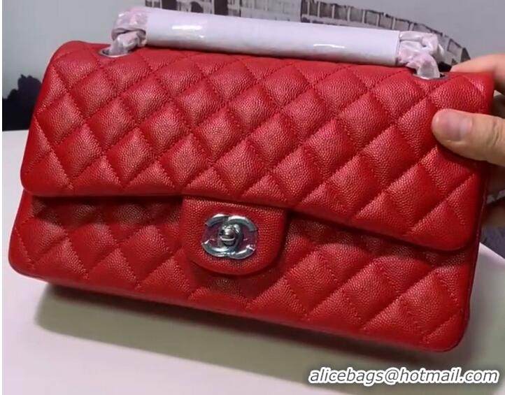 Promotional Chanel Flap Shoulder Bag Original Caviar leather A1112 Red