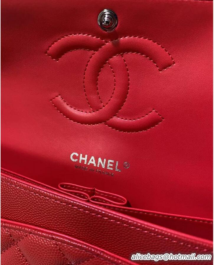 Promotional Chanel Flap Shoulder Bag Original Caviar leather A1112 Red