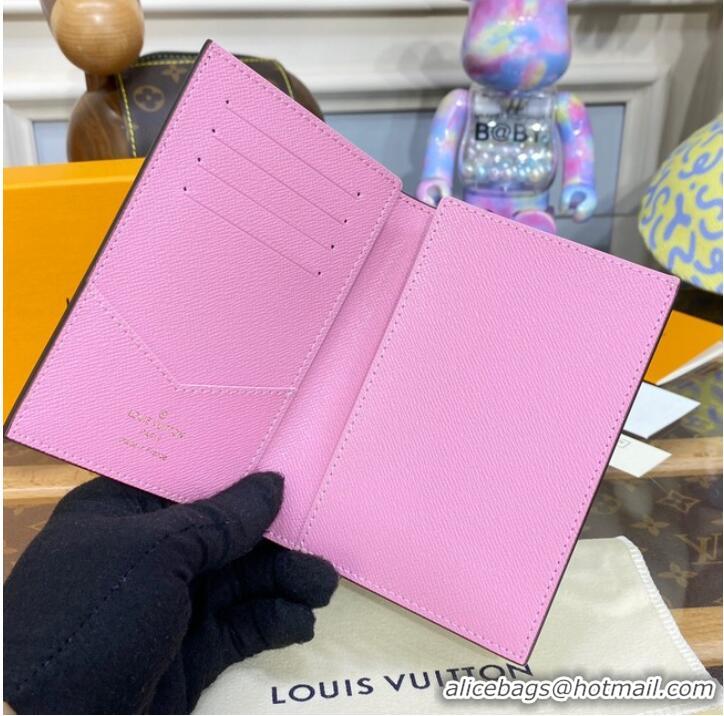 Reasonable Price Louis Vuitton PASSPORT COVER M81614 pink