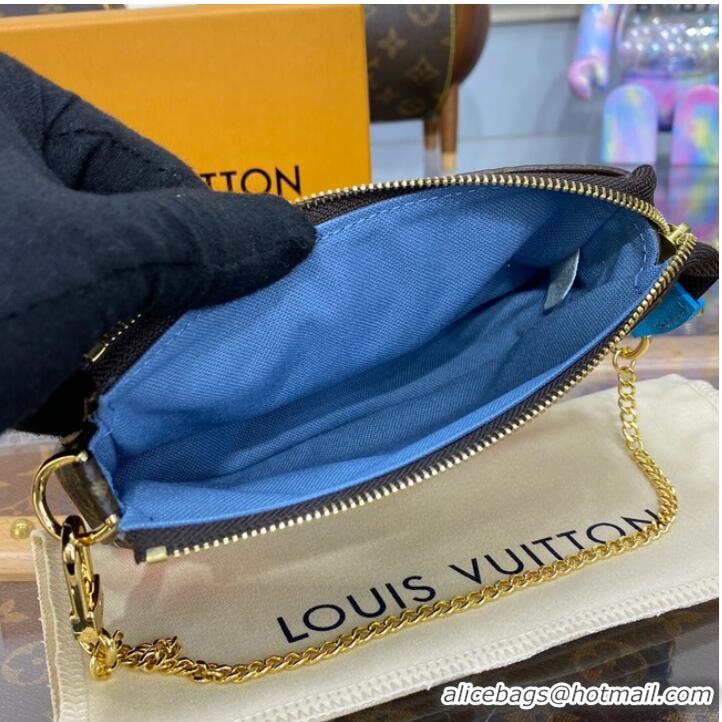 Reasonable Price Louis Vuitton MINI POCHETTE ACCESSOIRES M81637 Blue