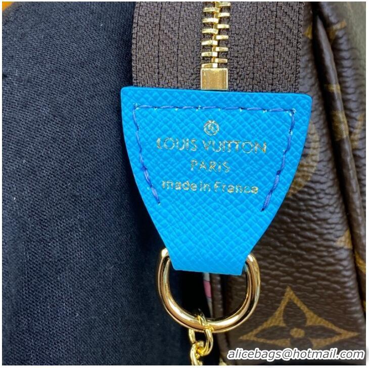 Reasonable Price Louis Vuitton MINI POCHETTE ACCESSOIRES M81637 Blue