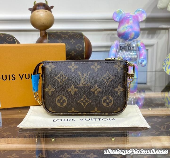 Reasonable Price Louis Vuitton MINI POCHETTE ACCESSOIRES M81637 Blue